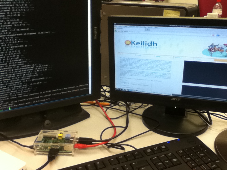 OKeilidh running on Raspberry Pi